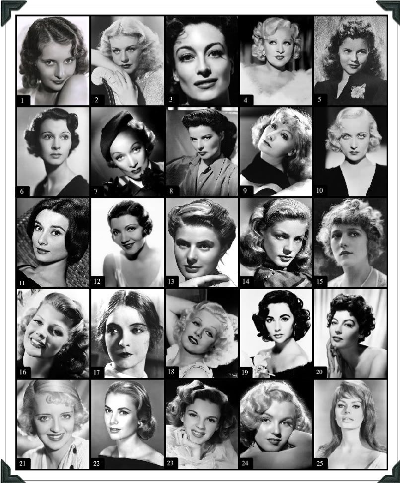 Afi top 25 female stars by headshot quiz by nyycano24